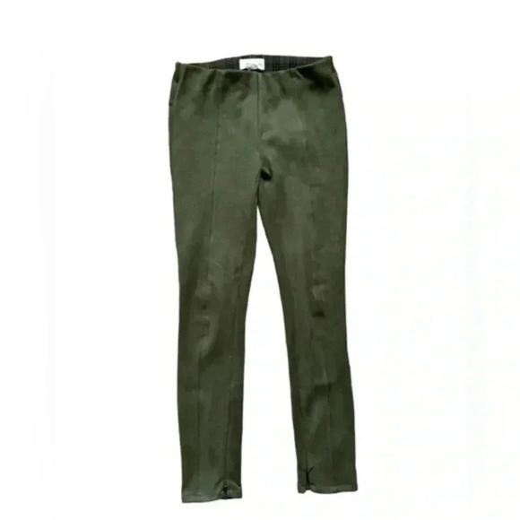 Anthroplogie Green Fuax Suede High Rise Legging - Picture 1 of 3